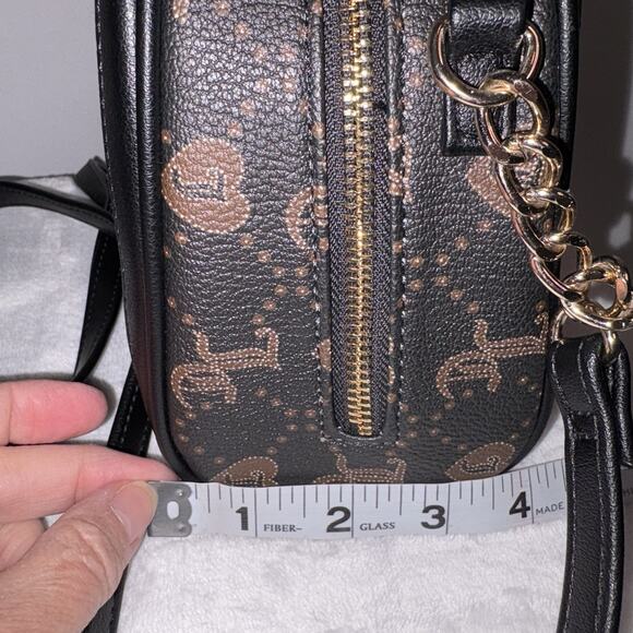 Juicy Couture Forever Satchel Bowler Liquorice Grid Crossbody Strap NWT - Picture 9 of 10